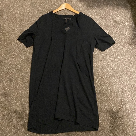 NWT. BCBG MaxAzria V-neck Black Dress - Picture 11 of 11